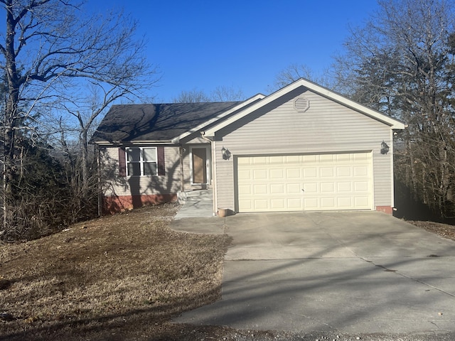 5058 Greenwood Dr, Merriam Woods, MO 65740 - ranch-style house with an attached garage and concrete driveway