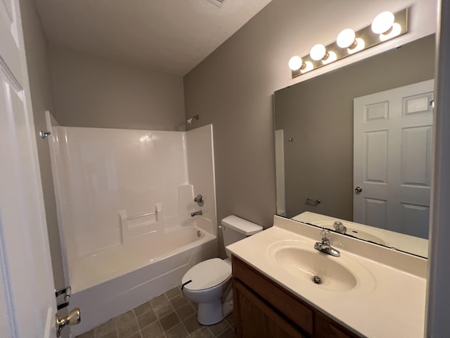 66 Celebration Dr, Reeds Spring, MO 65737 - bathroom featuring toilet, tub / shower combination, and vanity
