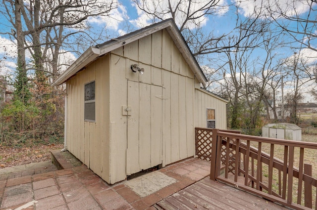 view of outdoor structure