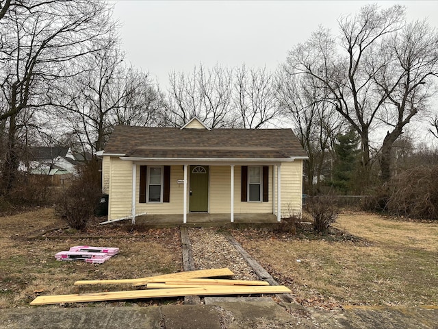 view of front of home with covered porch