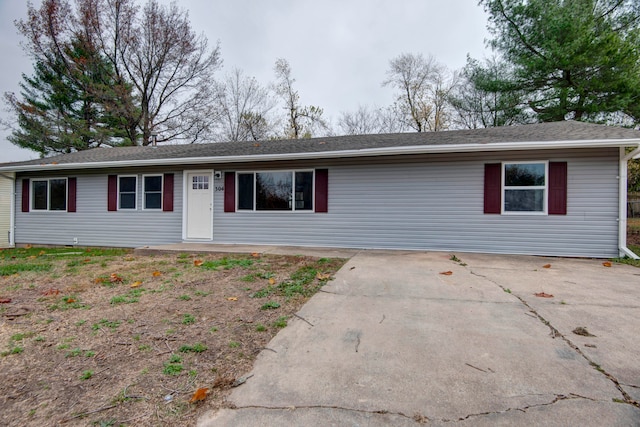 view of ranch-style home