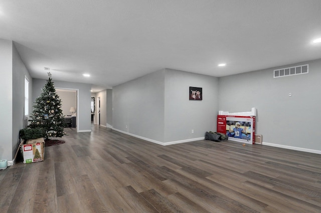 interior space featuring dark hardwood / wood-style floors