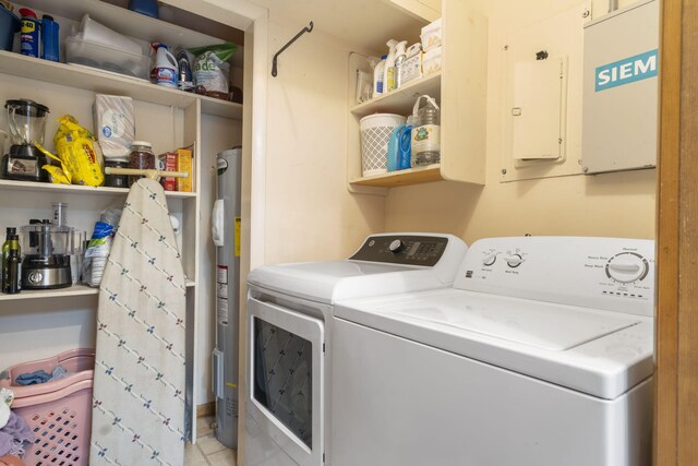 364 W Rd, Branson, MO 65616 - laundry room with separate washer and dryer and water heater