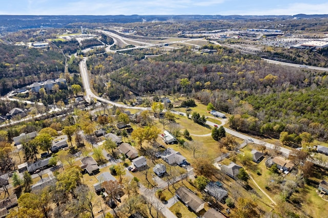 364 W Rd, Branson, MO 65616 - aerial view of property and surrounding area with a heavily wooded area
