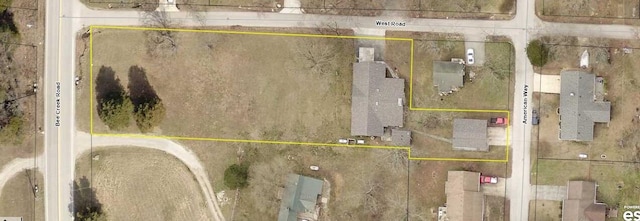 364 W Rd, Branson, MO 65616 - aerial view of property's location featuring property boundaries highlighted