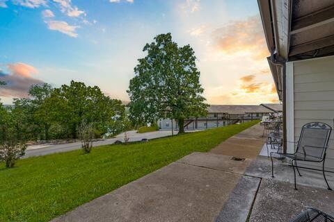 yard at dusk with a patio