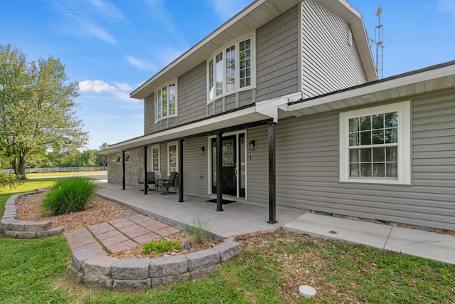 view of rear view of property