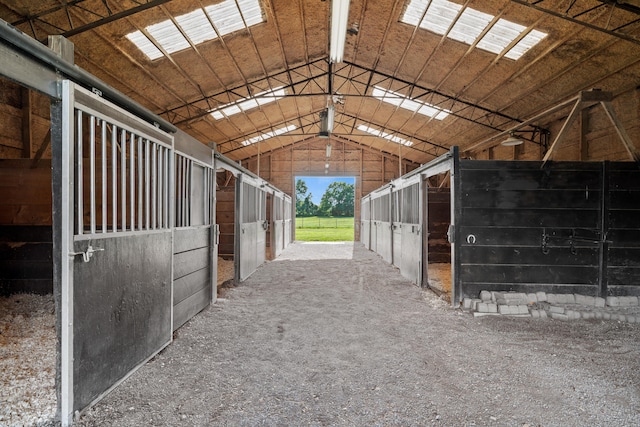 view of horse barn