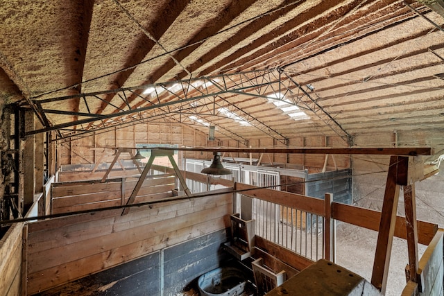 view of horse barn