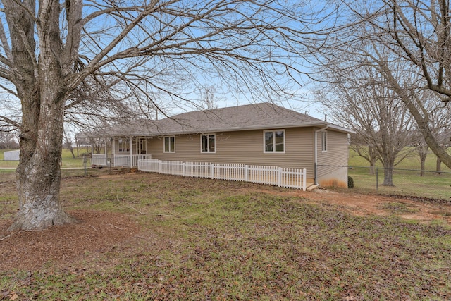 view of rear view of property