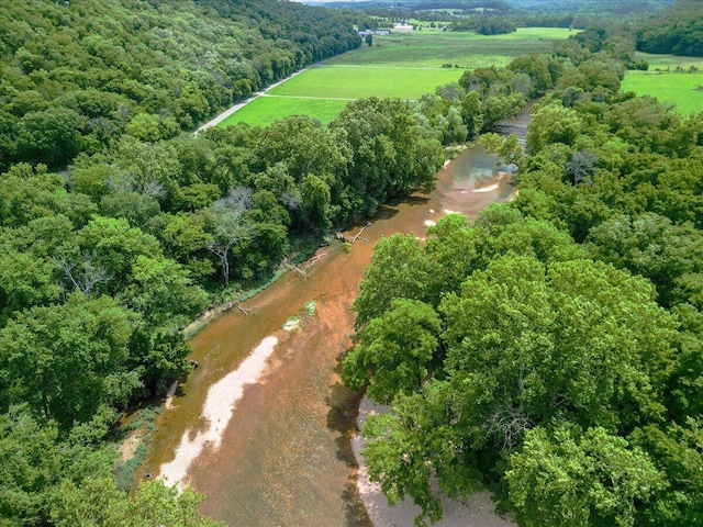 drone / aerial view with a rural view