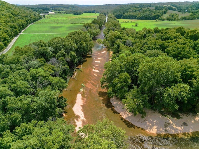 aerial view featuring a rural view