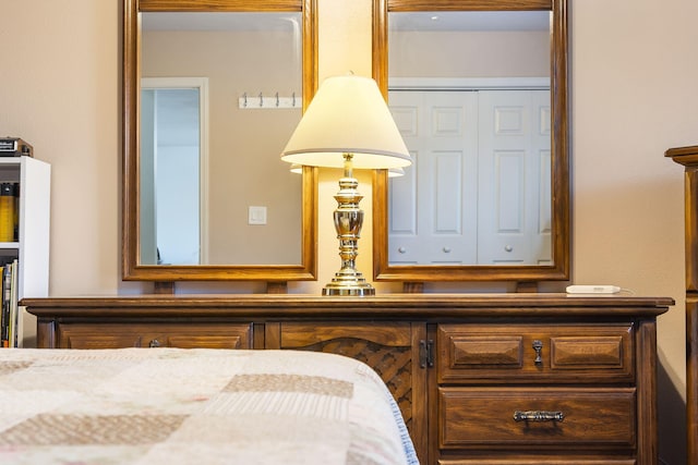 bedroom with a closet