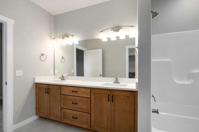 bathroom with vanity