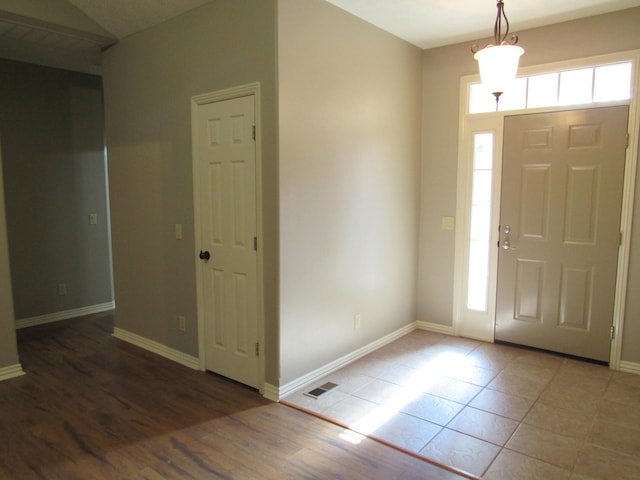 view of tiled entryway