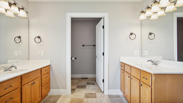 bathroom with vanity