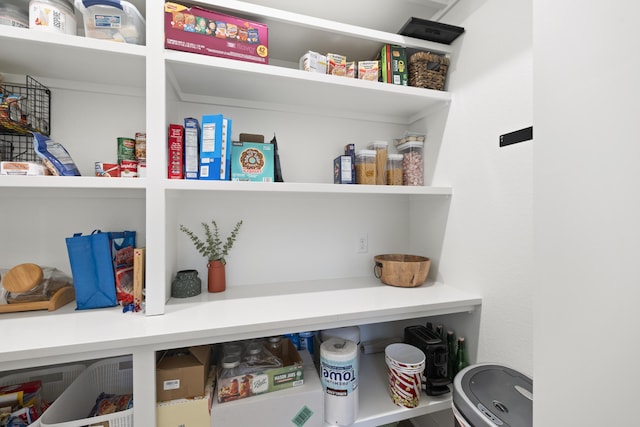 view of pantry