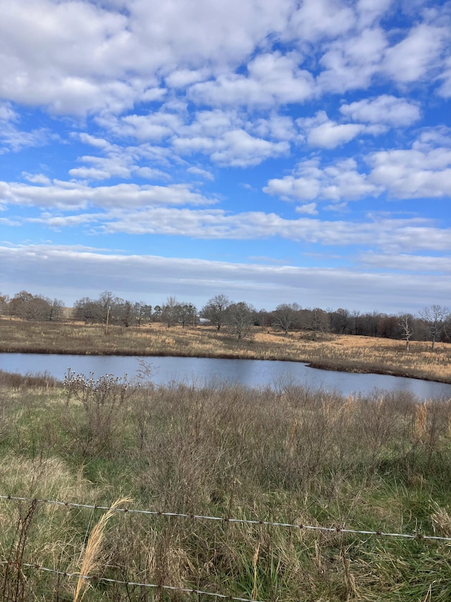 property view of water featuring a rural view