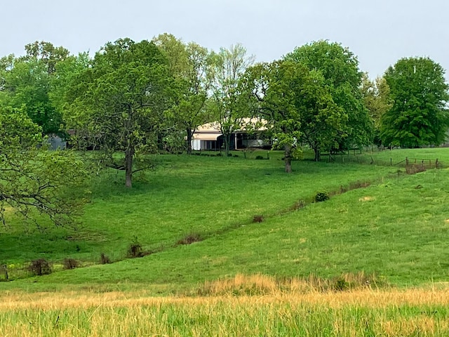view of yard featuring a rural view