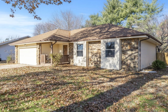 ranch-style house with a garage