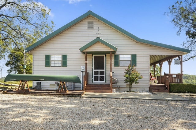 view of front of home