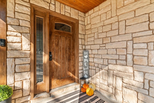 view of exterior entry