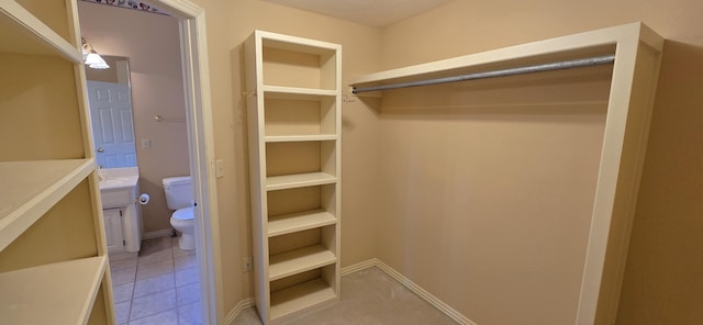 view of closet