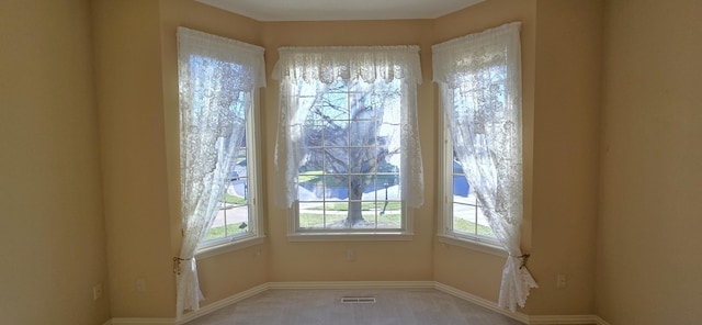 spare room featuring a wealth of natural light