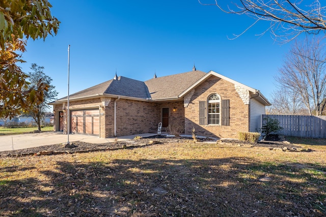 ranch-style house with a garage