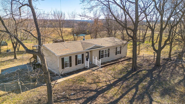 view of front of property