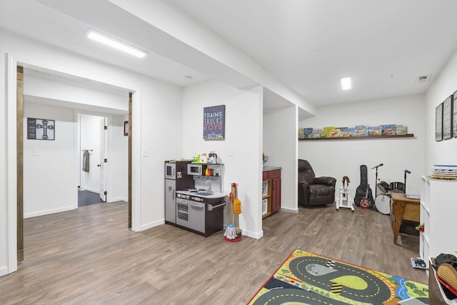 misc room featuring hardwood / wood-style floors