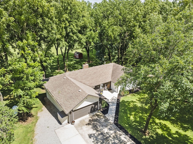 birds eye view of property