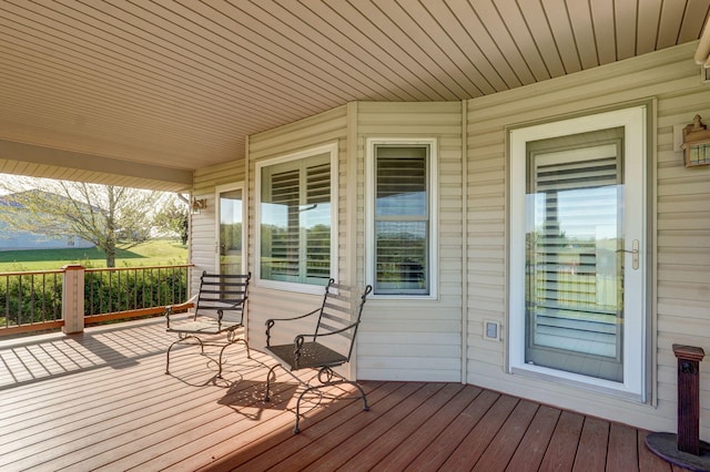 10071 W Farm Road 48, Walnut Grove, MO 65770 - wooden terrace featuring covered porch