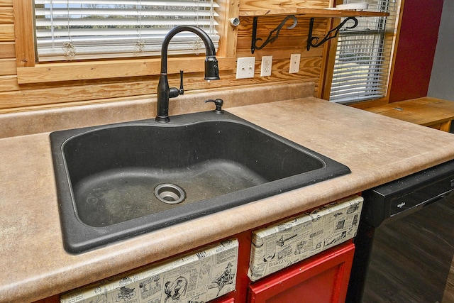 details featuring dishwasher and sink