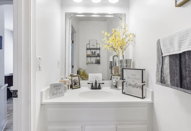 bathroom featuring vanity