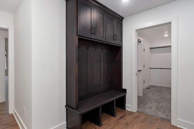 2423 E Cardinal St, Springfield, MO 65804 - mudroom featuring recessed lighting, light wood-style flooring, and baseboards
