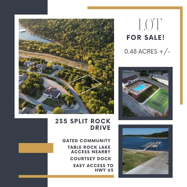 235 Split Rock Dr, Hollister MO, 65672 land for sale