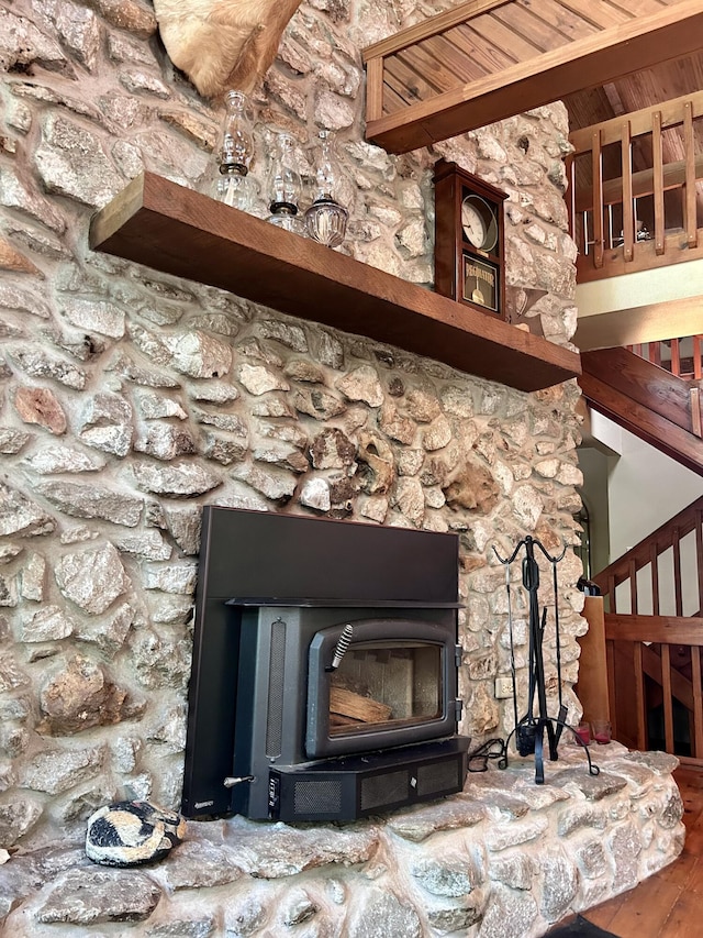 interior details featuring hardwood / wood-style floors