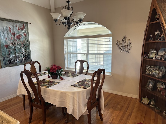 200 Glory Rd Unit C8, Branson, MO 65616 - dining room featuring a chandelier and wood finished floors