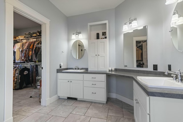 bathroom featuring vanity