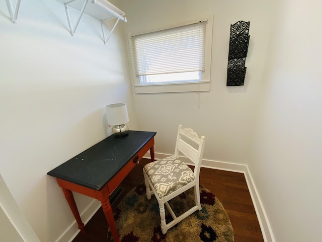 interior space featuring hardwood / wood-style floors