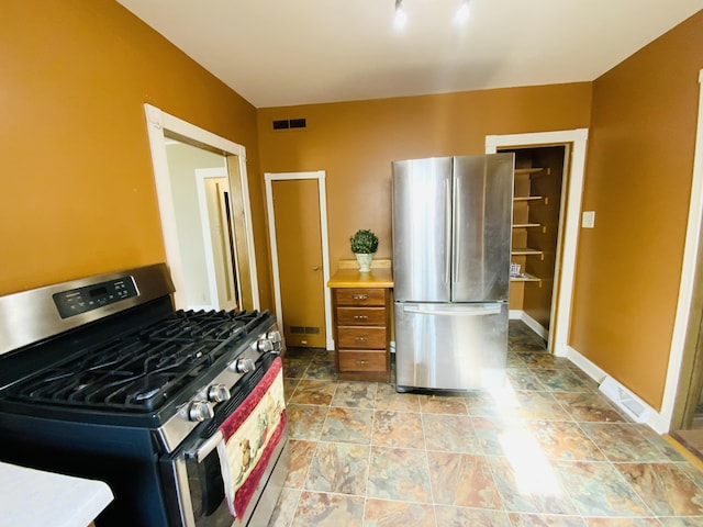 kitchen featuring appliances with stainless steel finishes