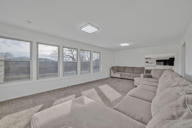 213 Mill St, Anderson, MO 64831 - living room featuring carpet and baseboards