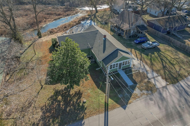 213 Mill St, Anderson, MO 64831 - view from above of property with a nearby body of water