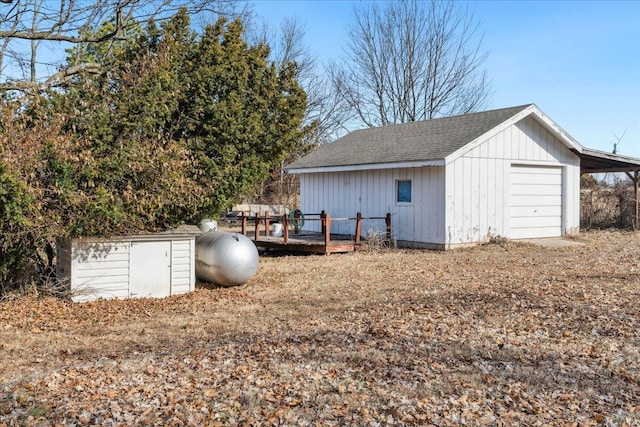 view of outbuilding