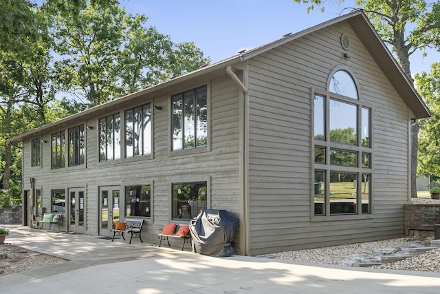 rear view of property with a patio