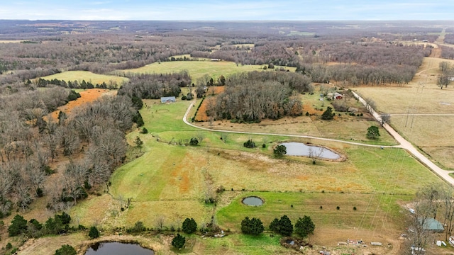 8532 County Road 6890, West Plains, MO 65775 - birds eye view of property with a rural view and a water view