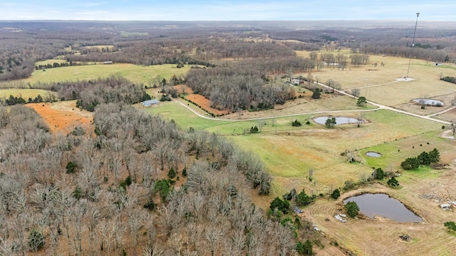8532 County Road 6890, West Plains, MO 65775 - bird's eye view featuring a water view and a rural view