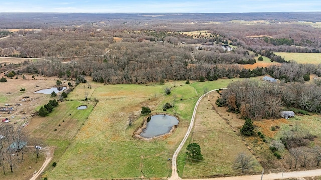 8532 County Road 6890, West Plains, MO 65775 - bird's eye view featuring a rural view and a water view