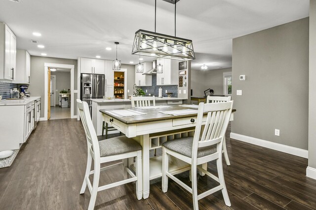 2314 State Highway 38, Elkland, MO 65644 - dining area with recessed lighting and dark wood-type flooring